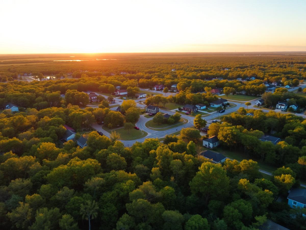 Crawfordville, FL aerial view